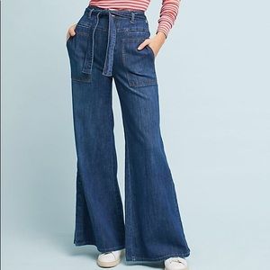 Pilcro Wide-leg high waisted pants